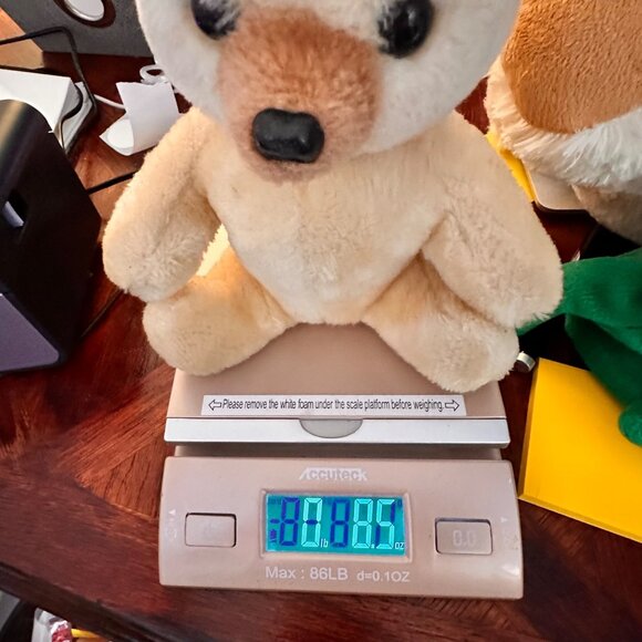 Dakin Wind Up Musical Bear Plush Vintage 1977 Teddy Cream Beige Lullaby 8" - Picture 8 of 8